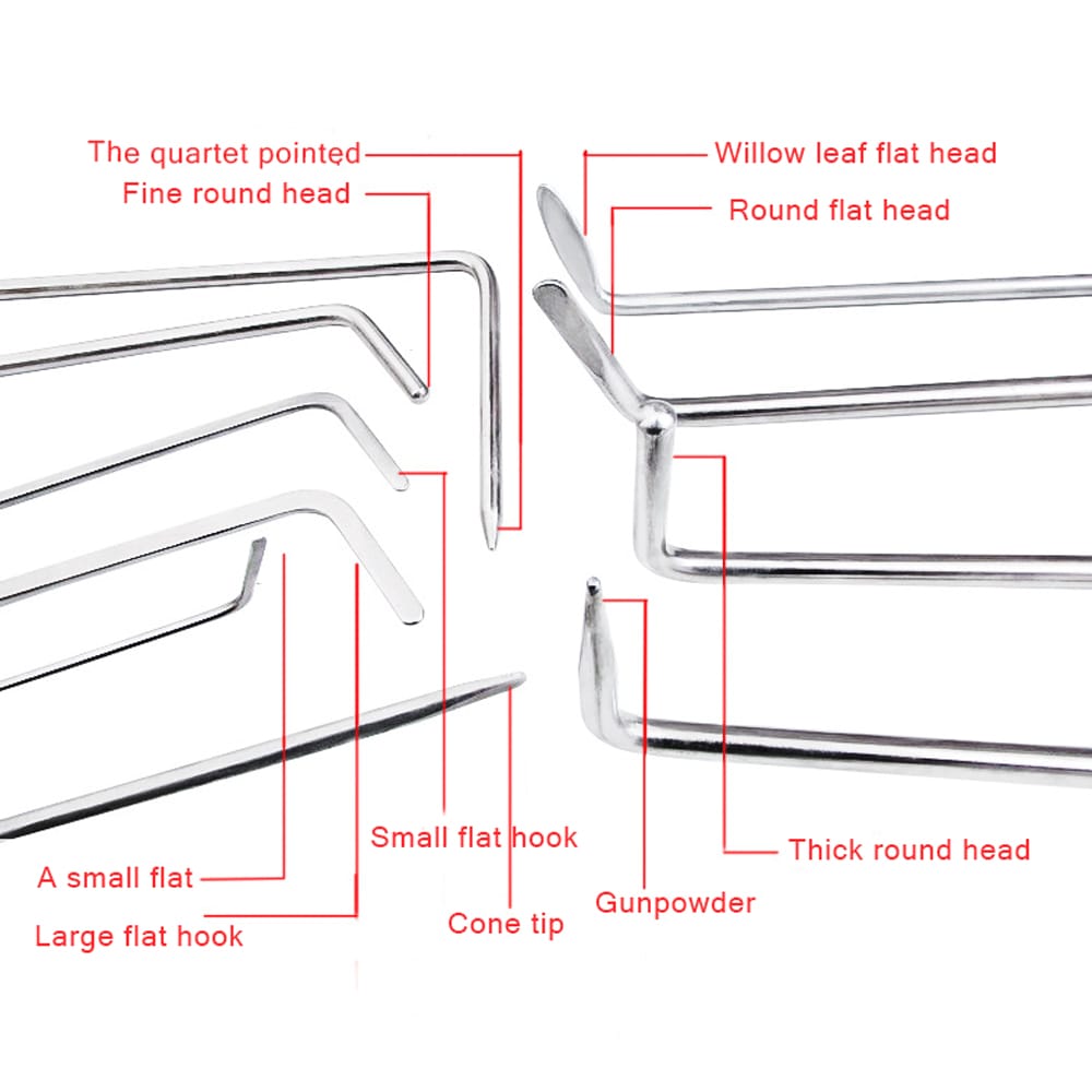 Hooks Rods Paintless Dent Removal Car Repairing Kit Auto