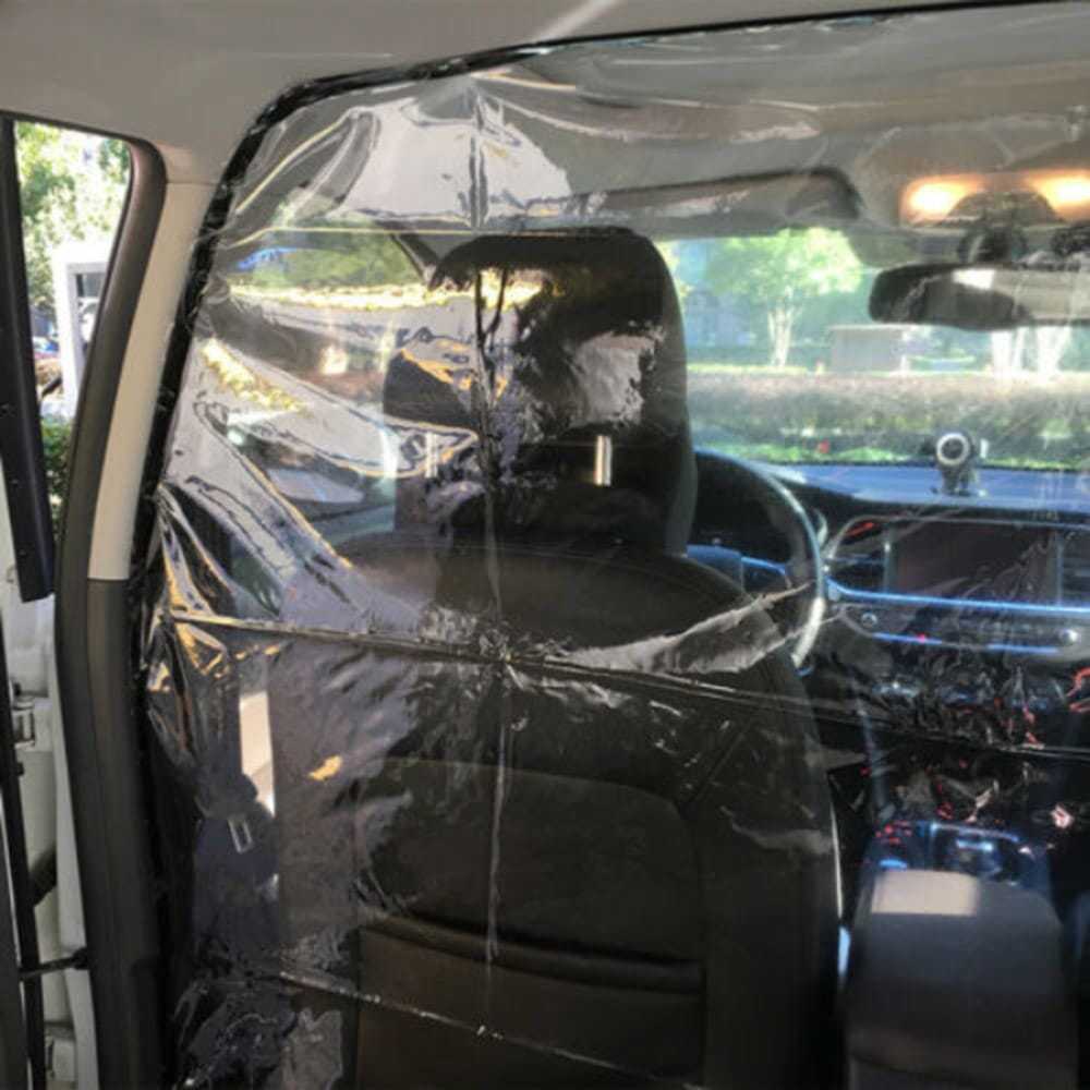 Universal Car Taxi Divider Film Isolation Partition - 1.4x1.8m