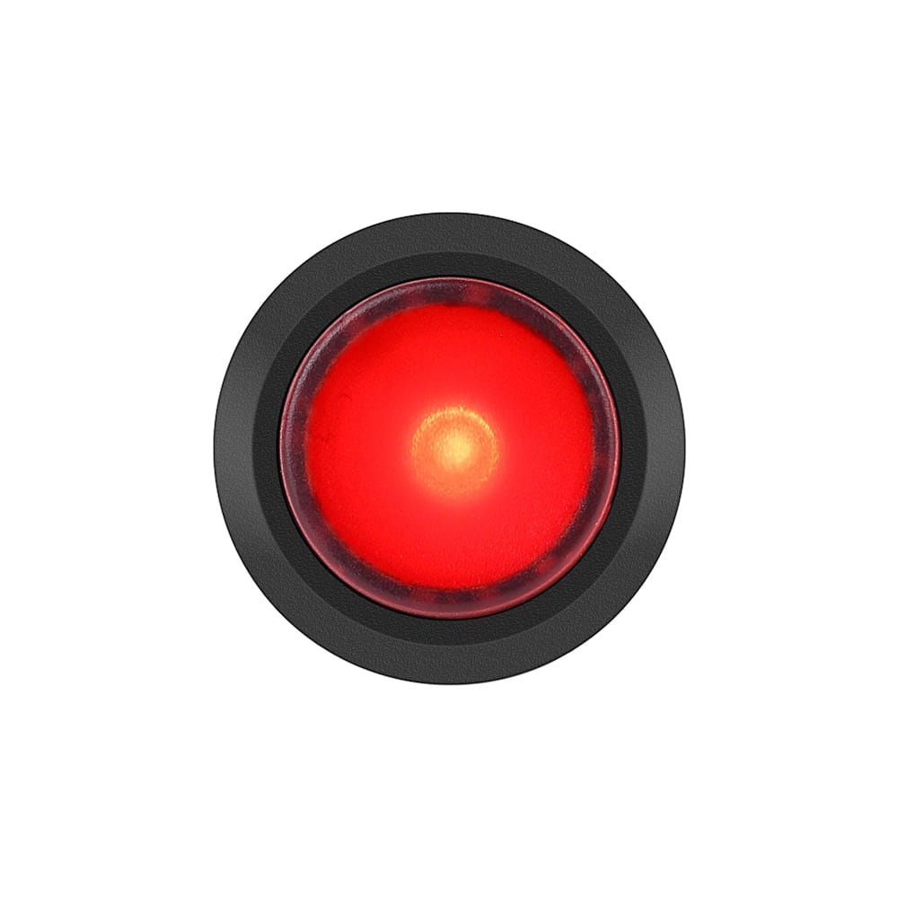 12V 20A Waterproof Lighted Round Rocker Button LED Switch 4