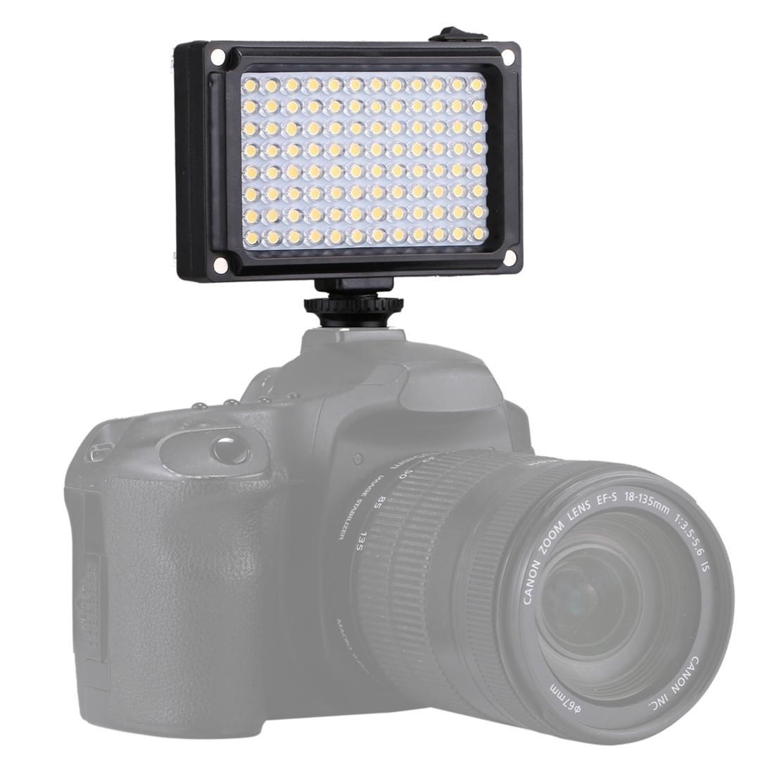 PULUZ Pocket 104 LED 1800LM Professional Vlogging Photography Video & Photo Studio Light with White and Orange Magnet Filters Light Panel for Canon, Nikon, DSLR Cameras (Style2)