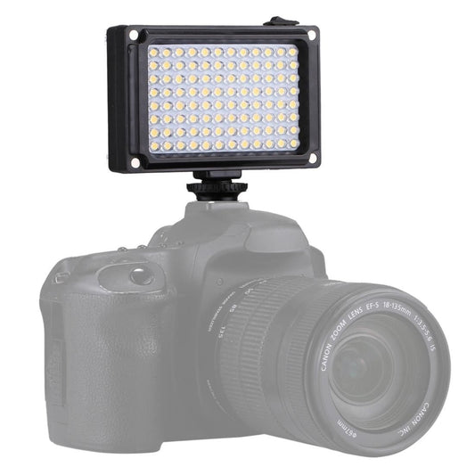 PULUZ Pocket 104 LED 1800LM Professional Vlogging Photography Video & Photo Studio Light with White and Orange Magnet Filters Light Panel for Canon, Nikon, DSLR Cameras (Style2)