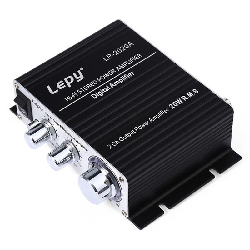 LP-2020A Car / Household HIFI Amplifier Audio, Support MP3, US Plug with 3A Power Supply
