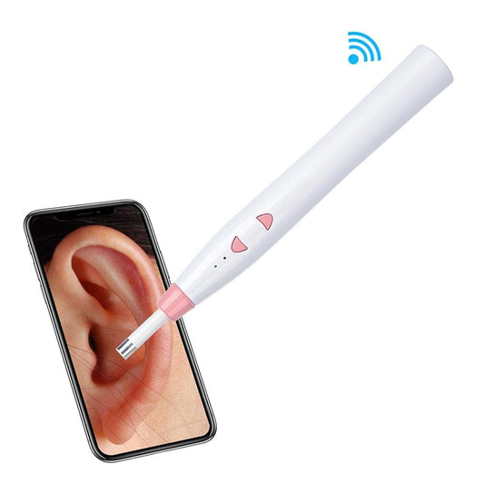 1.0MP HD Camera Wireless Visual Ear Cleaning Inspection Endoscope with 6 LEDs, IP67 Waterproof, Lens Diameter: 5.5mm, Handle Length: 15cm (Pink)