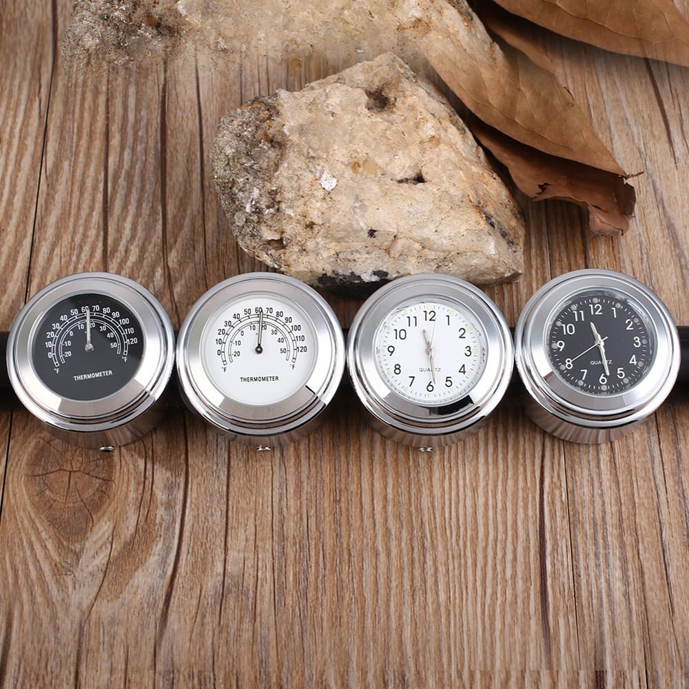 Motorcycle Waterproof Handlebar Mount Dial Thermometer Motor - 2