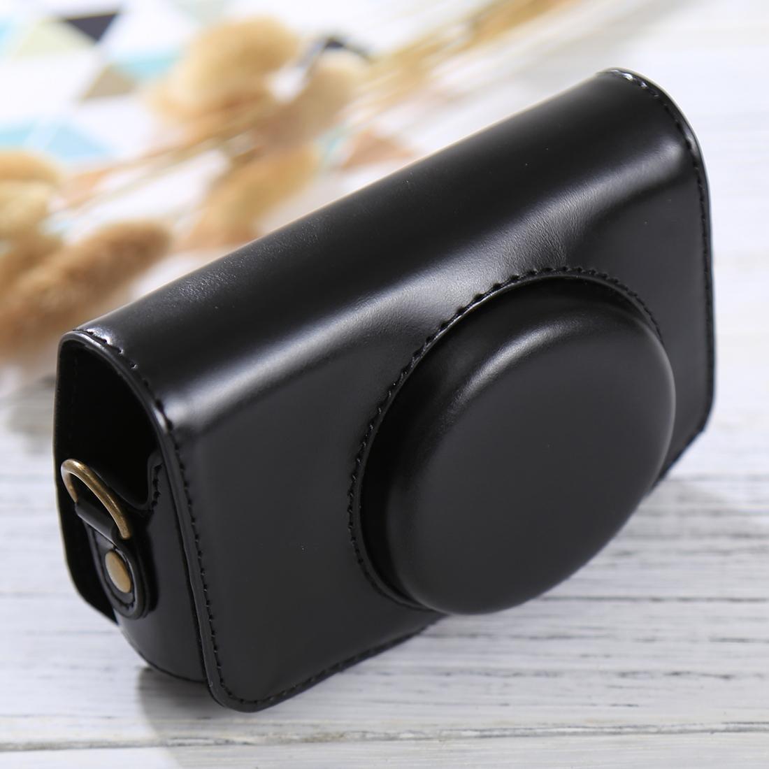 Full Body Camera PU Leather Case Bag with Strap for Canon PowerShot SX730 HS / SX720 HS (Brown)
