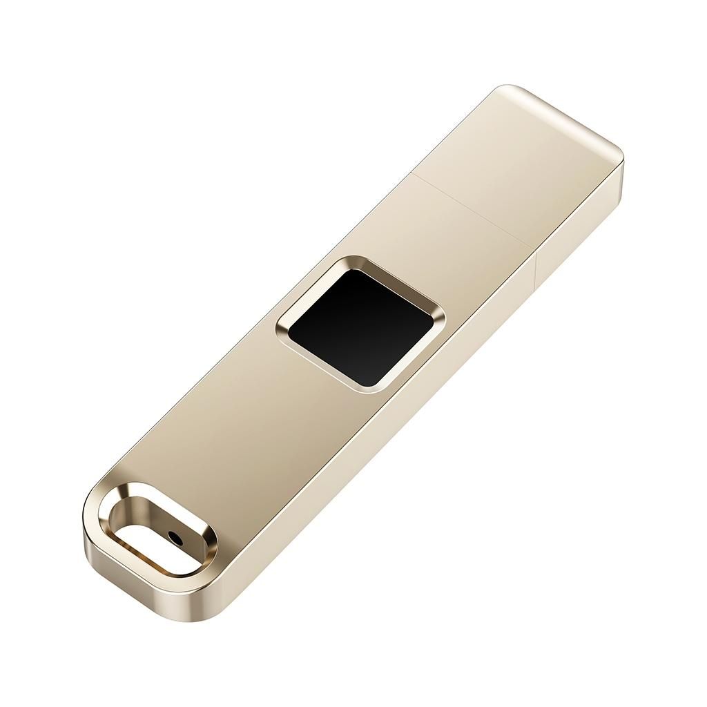 JEDX-P1S High Speed USB 2.0 Transmission Metal 32GB Fingerprint Encryption USB Disk