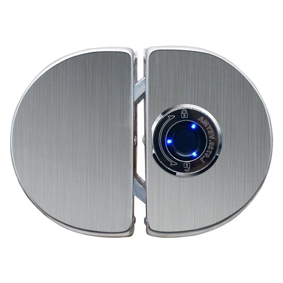 BLM002 20 Groups Fingerprint Glass Door Lock U-shaped Double-open Punch-free Intelligent Lock