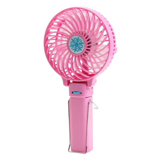 Mini Portable Foldable Fan with Clip (Pink)