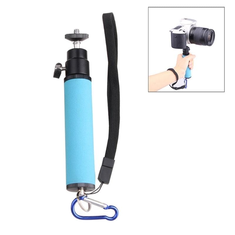 LED Flash Light Holder Sponge Steadicam Handheld Monopod with Gimbal for SLR Camera (Blue)