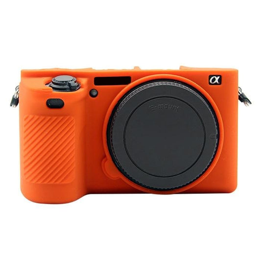 PULUZ Soft Silicone Protective Case for Sony ILCE-6500 (Orange)