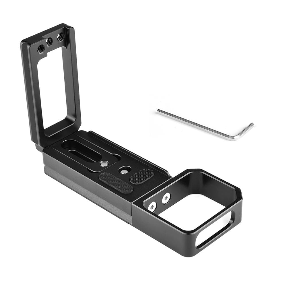 YELANGU CL6 YLG0712A Vertical Shoot Quick Release L Plate Bracket Base Holder for Sony A9  / A7 III/ A7R III (Black)