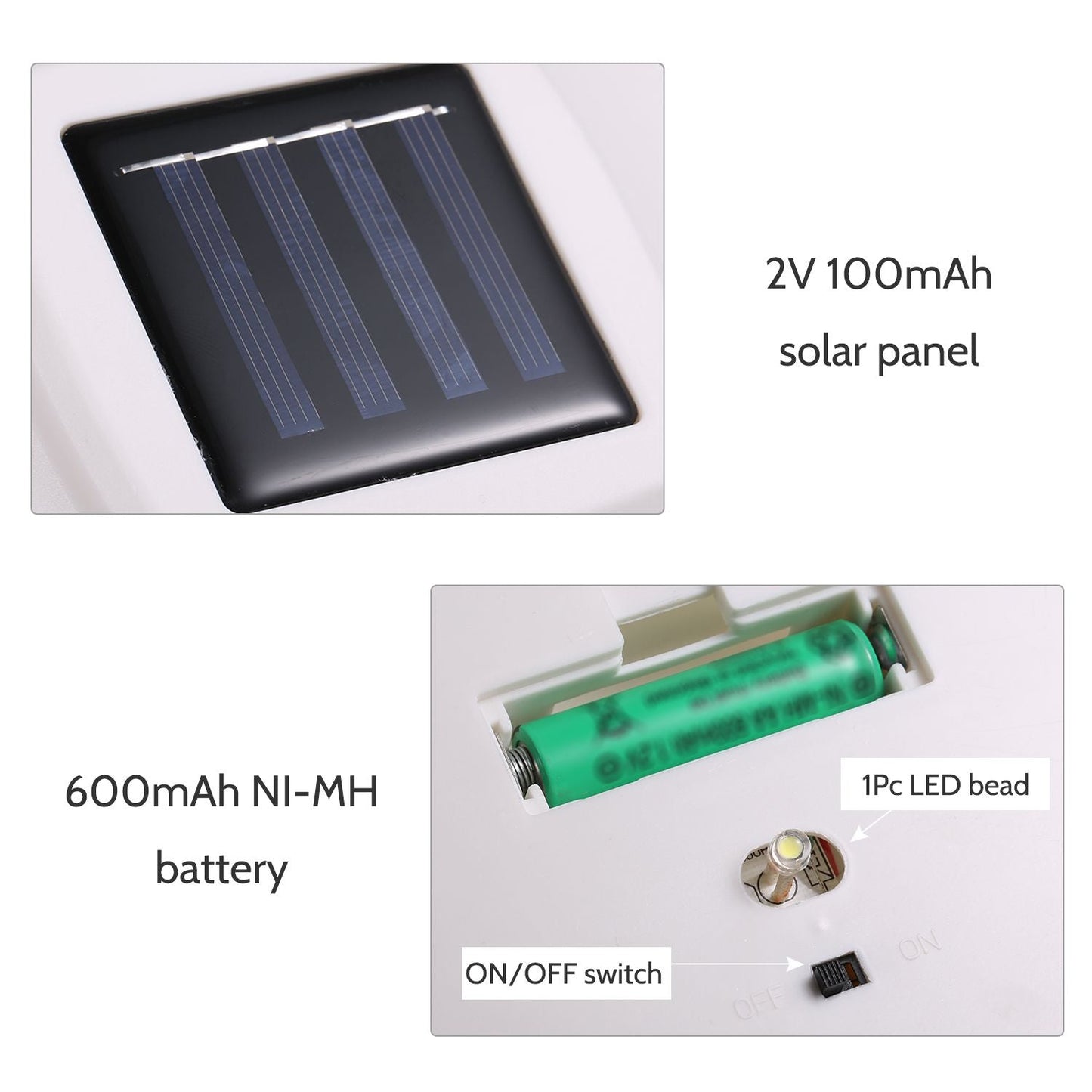 Solar Post Lights Garden Landscape Lamp IP44 Water-resistant - warm white