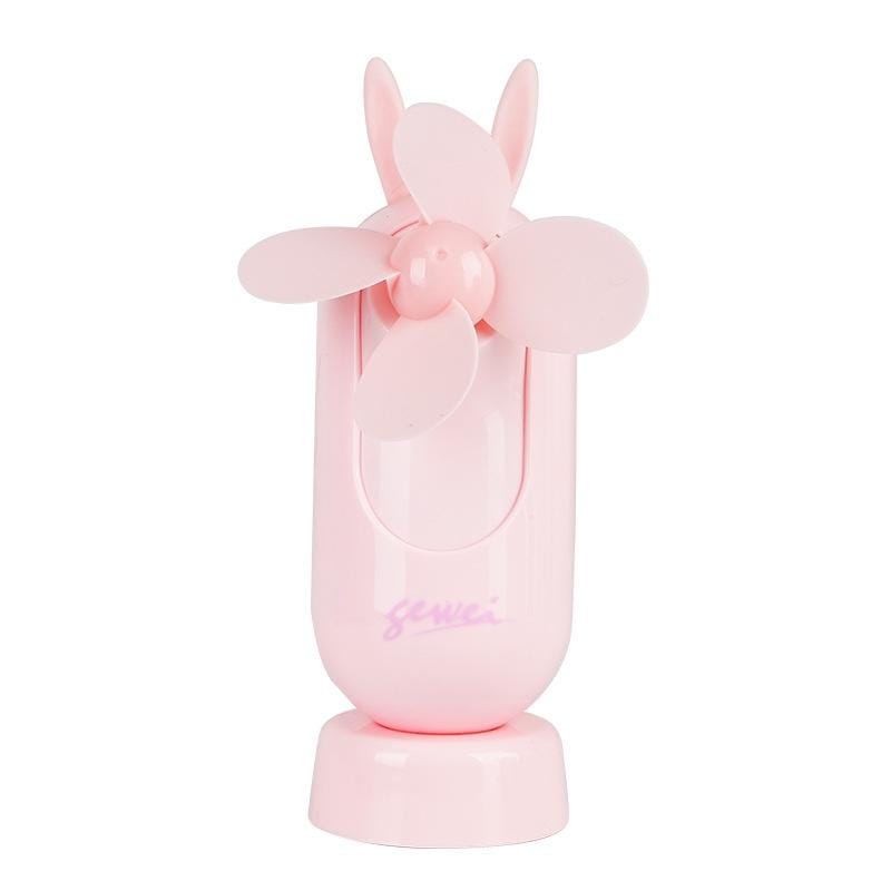 Portable USB Charging Silent Handheld Fan (Pink)