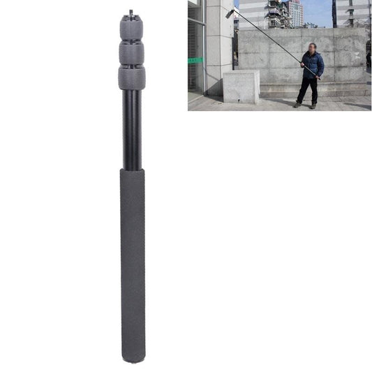 Aluminum Alloy Handheld Boom Pole Holder for SLR Camera / LED Light Microphone, Max Length: 173cm (Black)