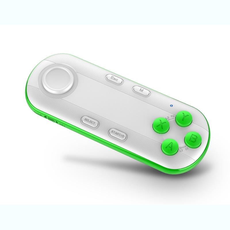 Smart Wireless Bluetooth Gamepad Controller 3D VR Virtual Reality Glasses Joystick Remotes Compatible with Android / IOS (White)