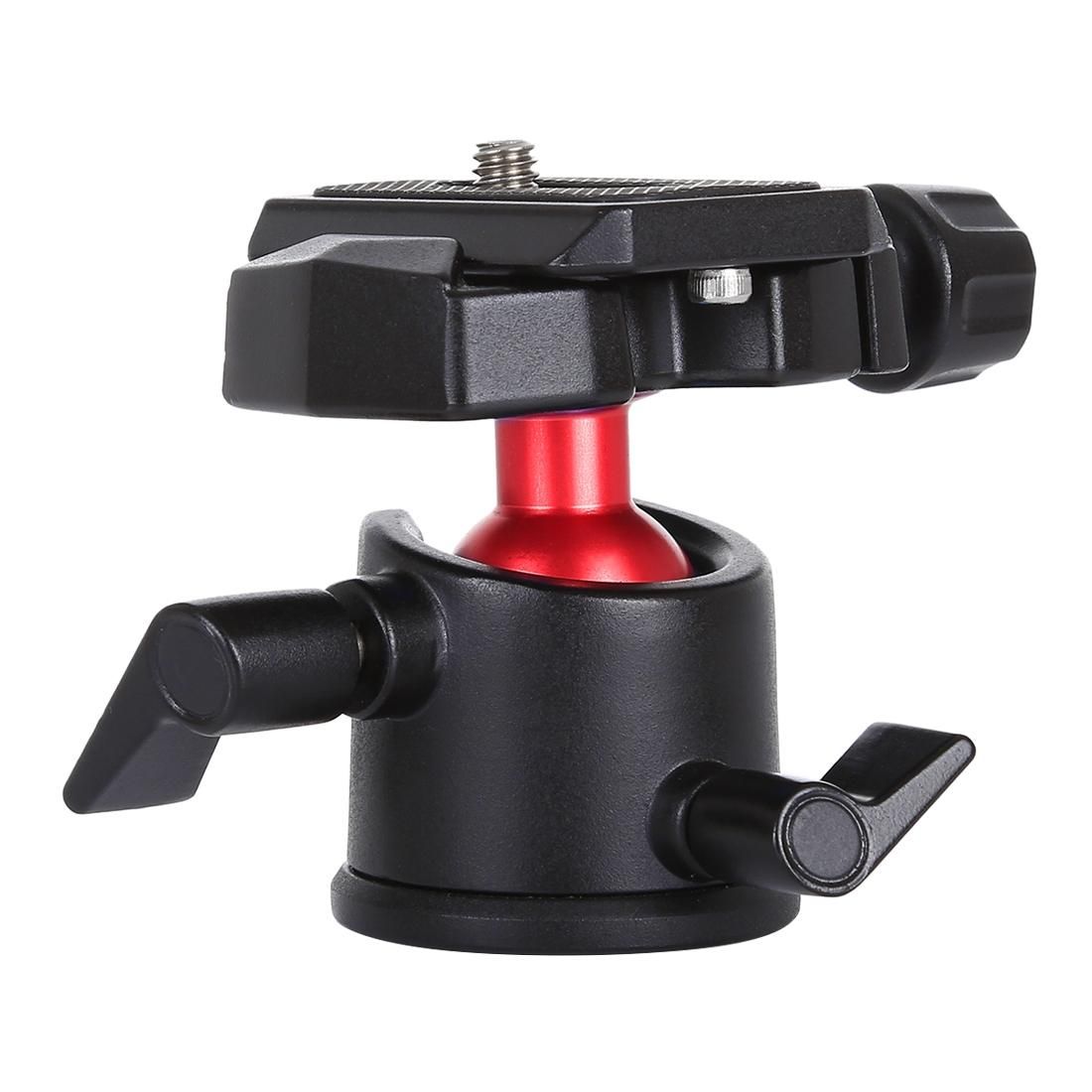 PULUZ 360 Degree Rotation Panoramic Metal Ball Head with Quick Release Plate for DSLR & Digital Cameras (Silver)