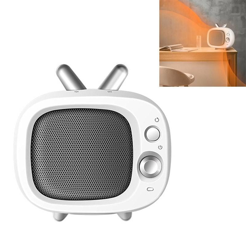 Household Two-In-One Multi-Function High-Power Dumping Power-Off Cooling And Heating Fan CN Plug (White)