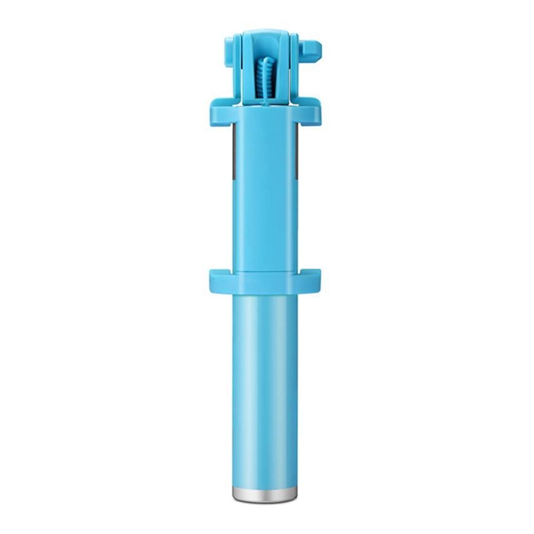 Huawei Wire Control Monopod Folding Extendable Handheld Selfie Stick with 3.5mm Cable, Max Extension Length: 66cm, For iPad, iPhone, Galaxy, Huawei, Xiaomi, LG, HTC and Other Smart Phones (Blue)