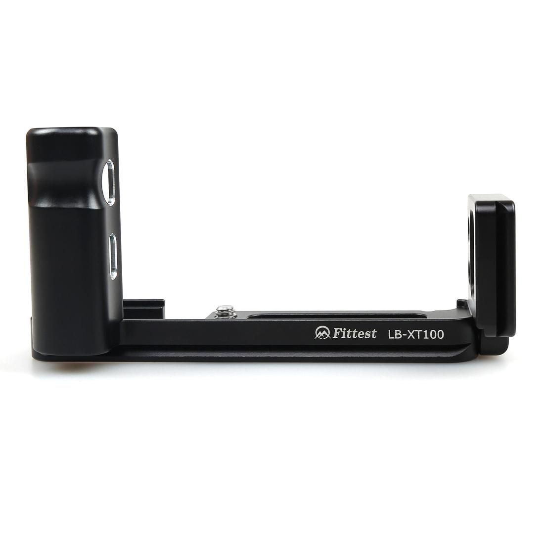 Vertical Shoot Quick Release L Plate Bracket Base Holder for Fujifilm XT100 (Black)