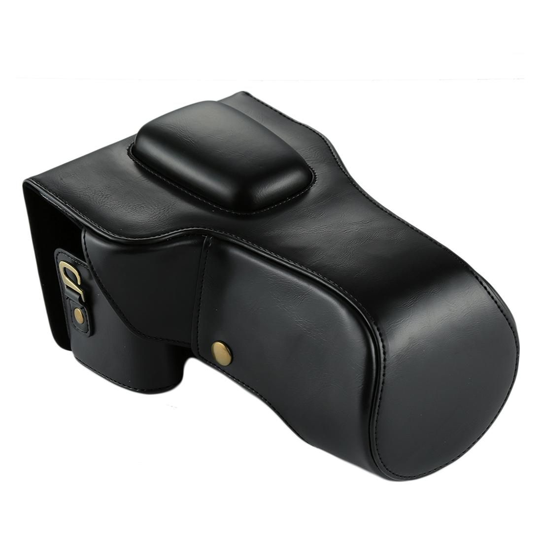 Full Body Camera PU Leather Case Bag for Canon EOS 760D / 750D (Coffee)