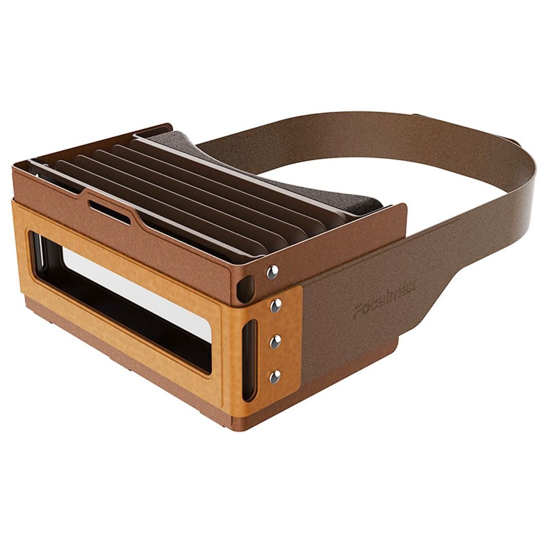 Focalmax Accordion Virtual Reality Glasses 3D VR Box Headset Glasses  for Android & iOS Smart Phones Between 4.5 to 6.0 inch, Food-grade Silicone Material (Coffee)