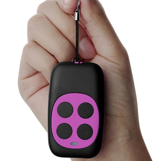 Colorful Four-Key Copying Remote Garage Door Gate Wireless Remote Control 433MHZ Copy Key Cloning Duplicator (Rose Red)