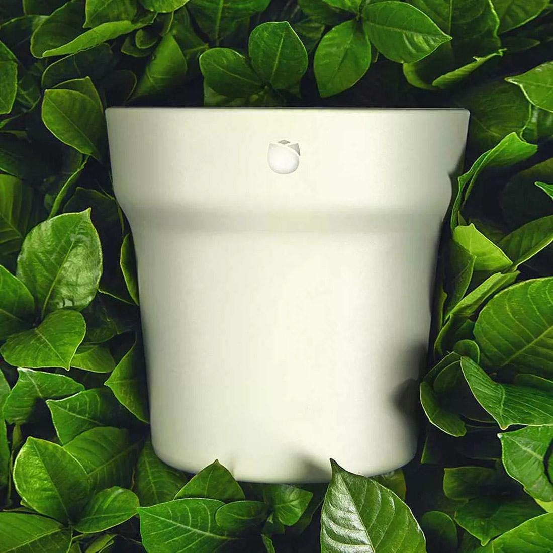 Original Xiaomi Mi Smart Monitoring Bluetooth Flower Pot with Indicator LED Light (White)