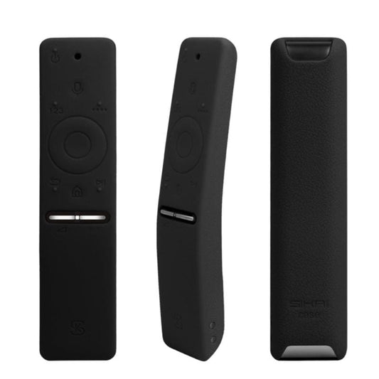 Silicone Protective Cover Case for Samsung Smart TV Voice Version Remote Control UA55KU6300J/6880J UA49KS7300 (Black)
