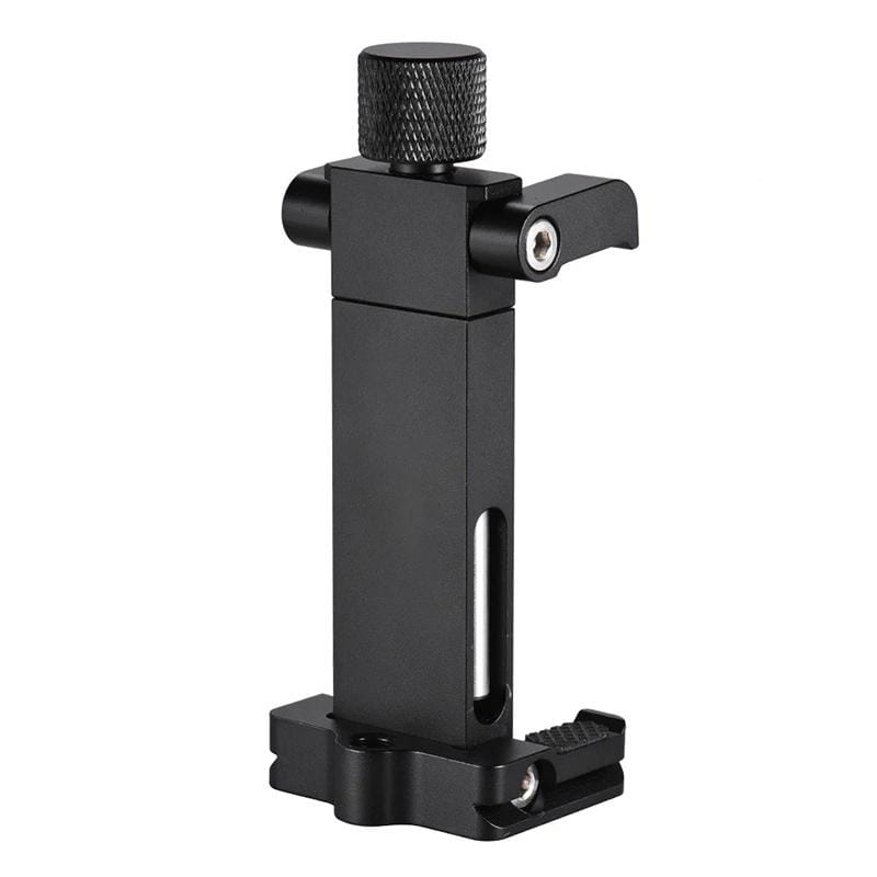 ADAI Portable Foldable Metal Clip Mobile Phone Holder Clamp Bracket (Black)