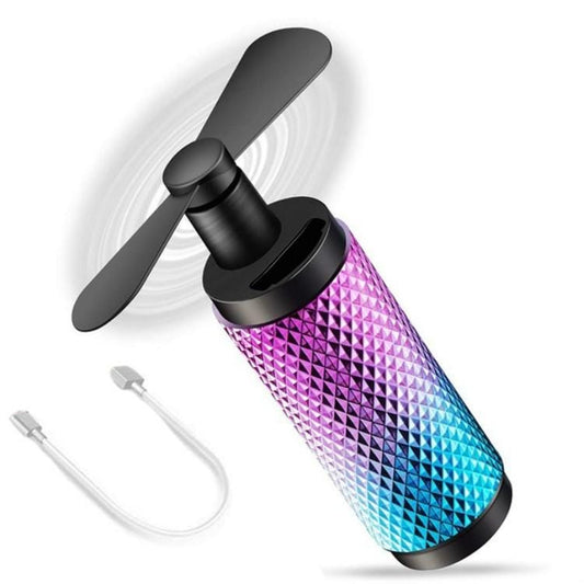 FS-888 Electric Rechargeable Hand Held Fans USB Small Fan Portable Cooling Fan (Mixed Color)
