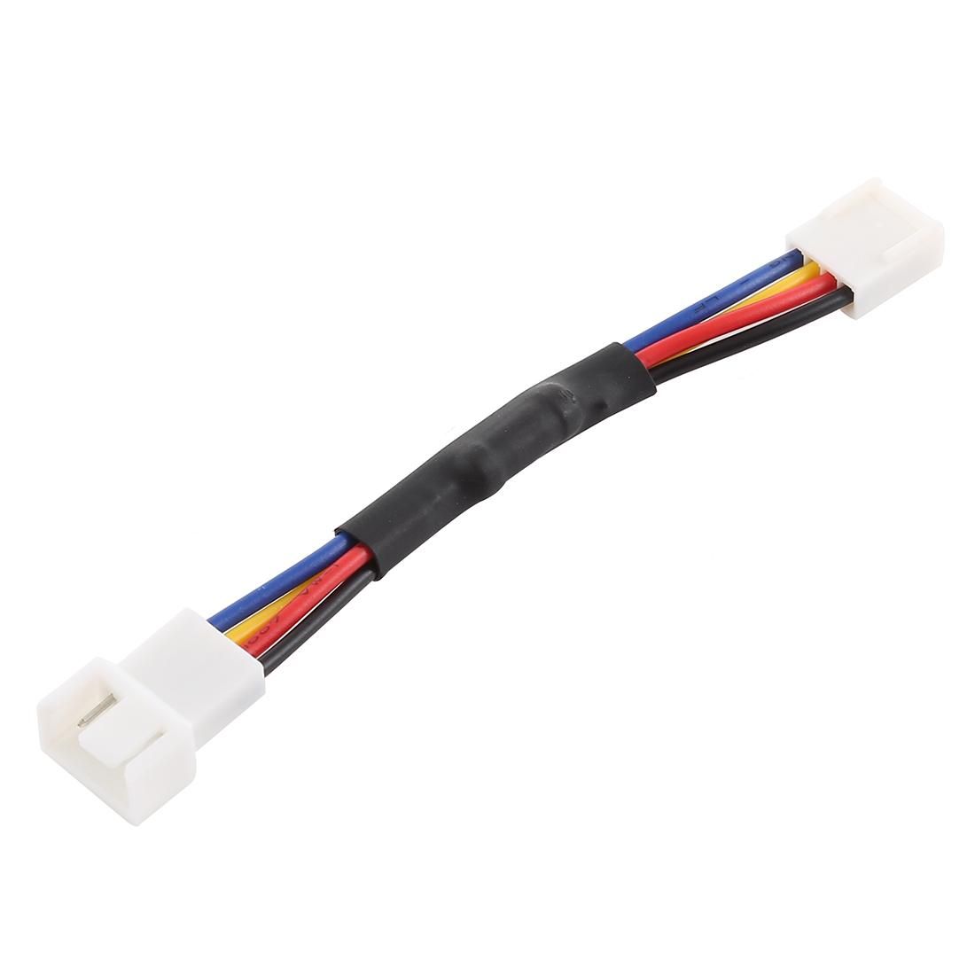 4 Pin Male to Female CPU Fan PWM Deceleration Cable Temperature Control Drop Speed Cord, Length: 11cm