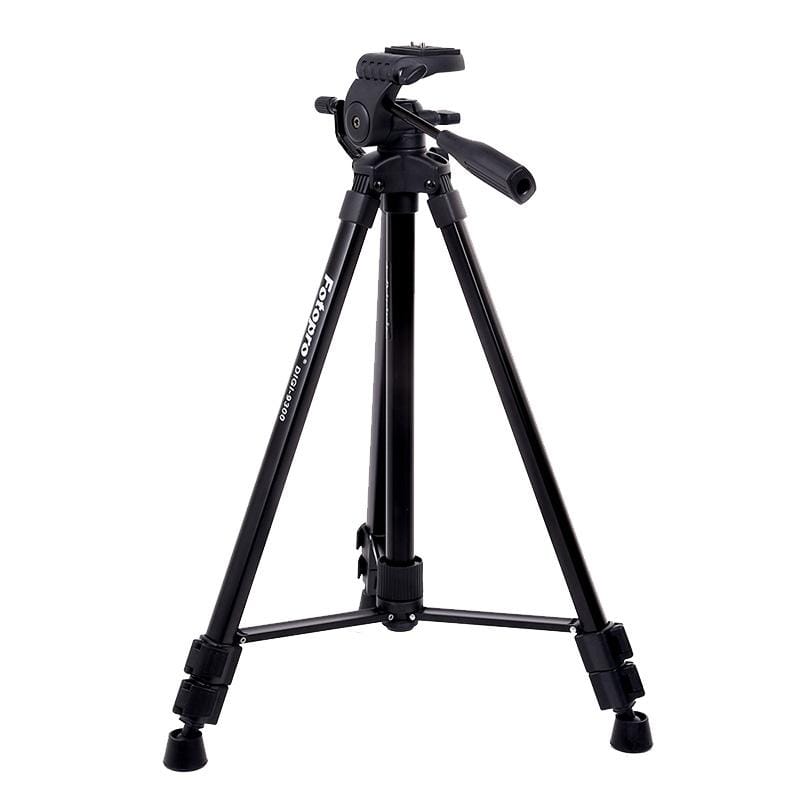 Fotopro DIGI-9300 Adjustable 565mm-1570mm 4kg Burden Three-dimensional Head Aluminium Alloy Tripod Holder Stand Mount with Carry Bag for Card Machine & DSLR & DV Digital Camera