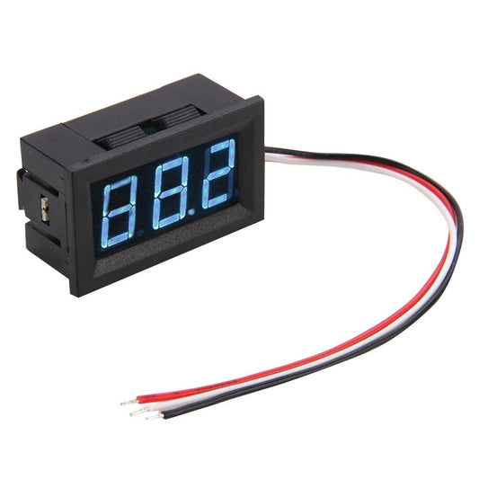 V27D 3 Wires Green Light Display Mini Digital Voltage Meter, Measure Voltage: DC 0-100V (Style2)
