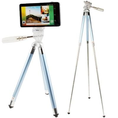 Fotopro FY-583 Portable Tripod Stand for Digital Cameras, 8-Section Legs, Max Weight Load: 1kg (Baby Blue)