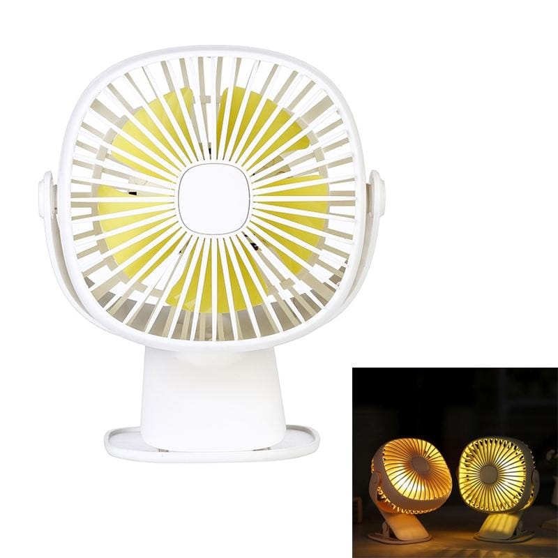 Sunshine  Box Night USB Fan With 360 Degree Rotation & Wind 3 Speeds (White)
