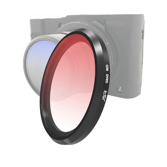JSR Gradient Colored Lens Filter for Panasonic LUMIX LX10 (Gradient Red)
