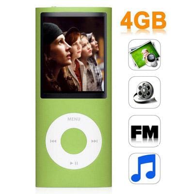 1.8 inch TFT Screen 4GB Nano 4th Style MP4 player, Support FM Radio, E-Book, Games (Silver)