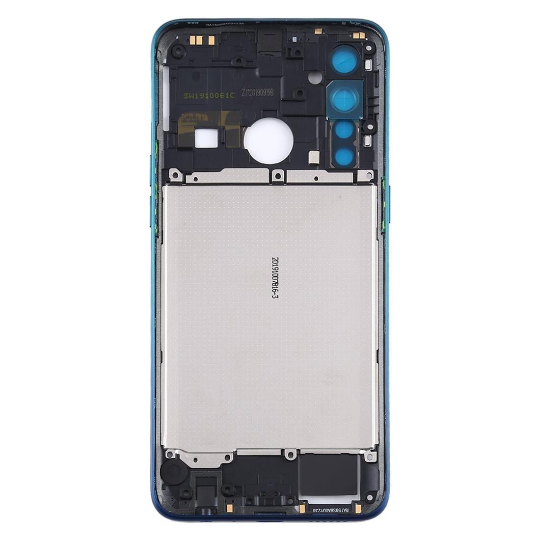Middle Frame Bezel Plate with Side Keys for OPPO Realme 5 Pro / Q (Purple)