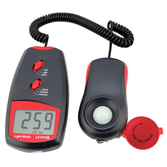 Digital Light Meter, Measuring Range: 1-100000 Lux (Red)