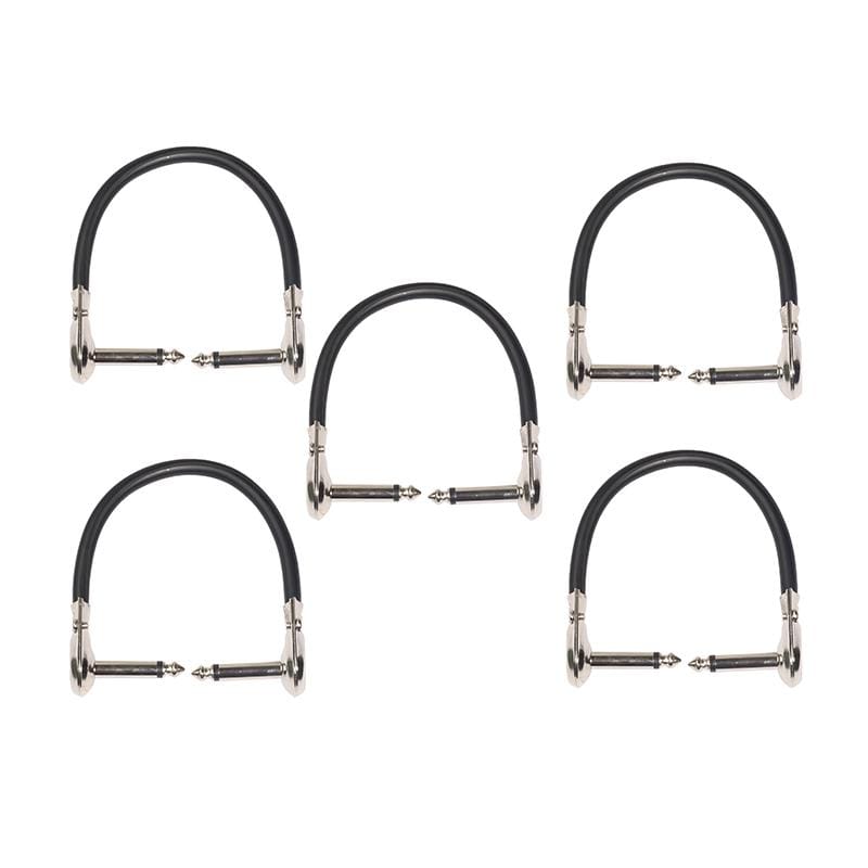 5 PCS TC095-15 6.35mm Male to Male Guitar Effector Connector Cable