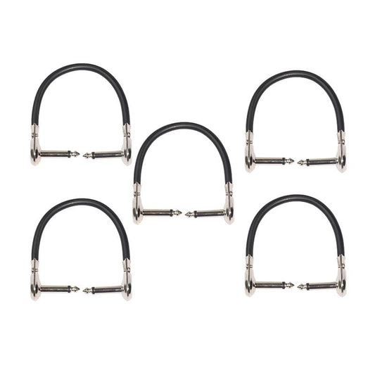 5 PCS TC095-15 6.35mm Male to Male Guitar Effector Connector Cable