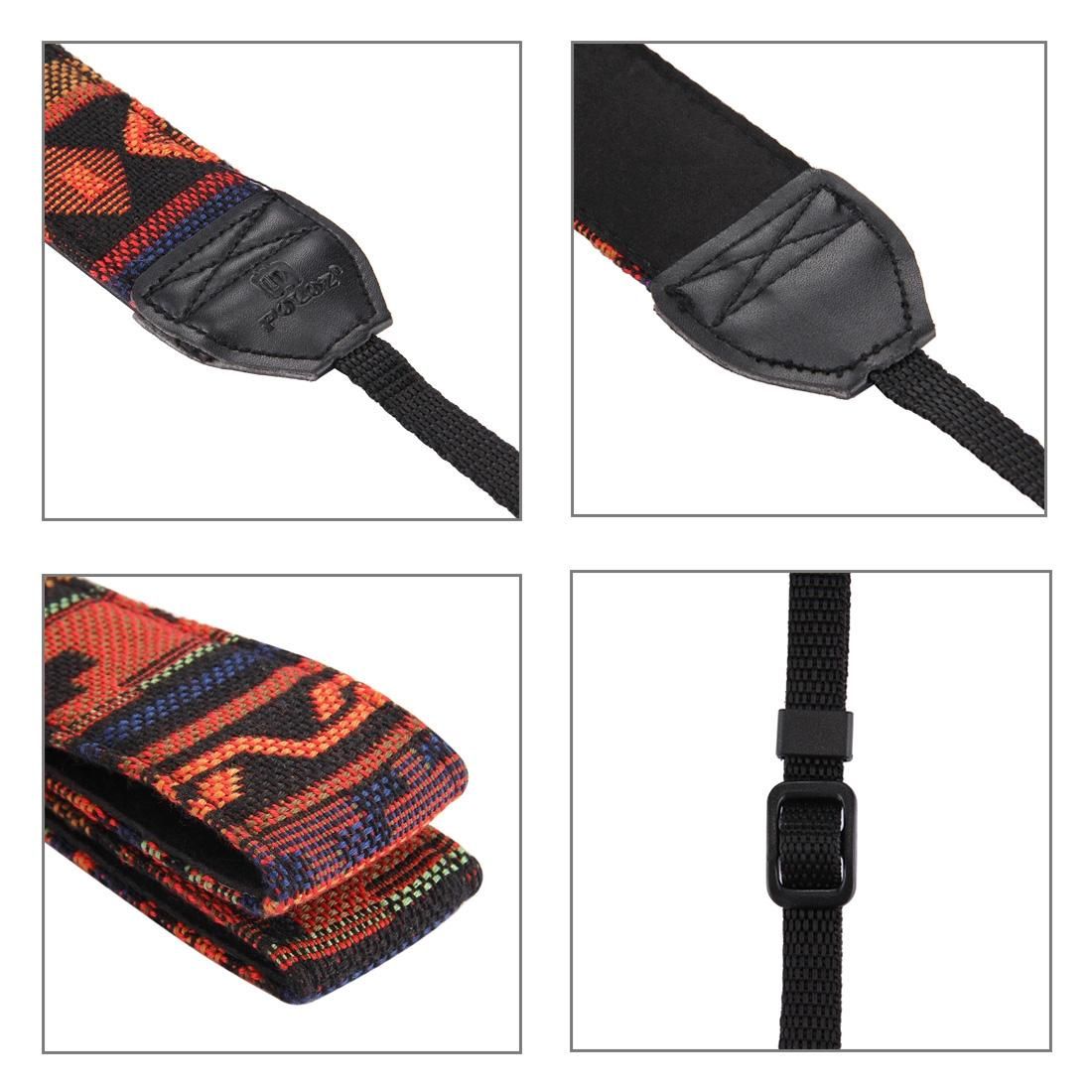 PULUZ  Retro Ethnic Style Multi-color Series Shoulder Neck Strap Camera Strap for SLR / DSLR Cameras
