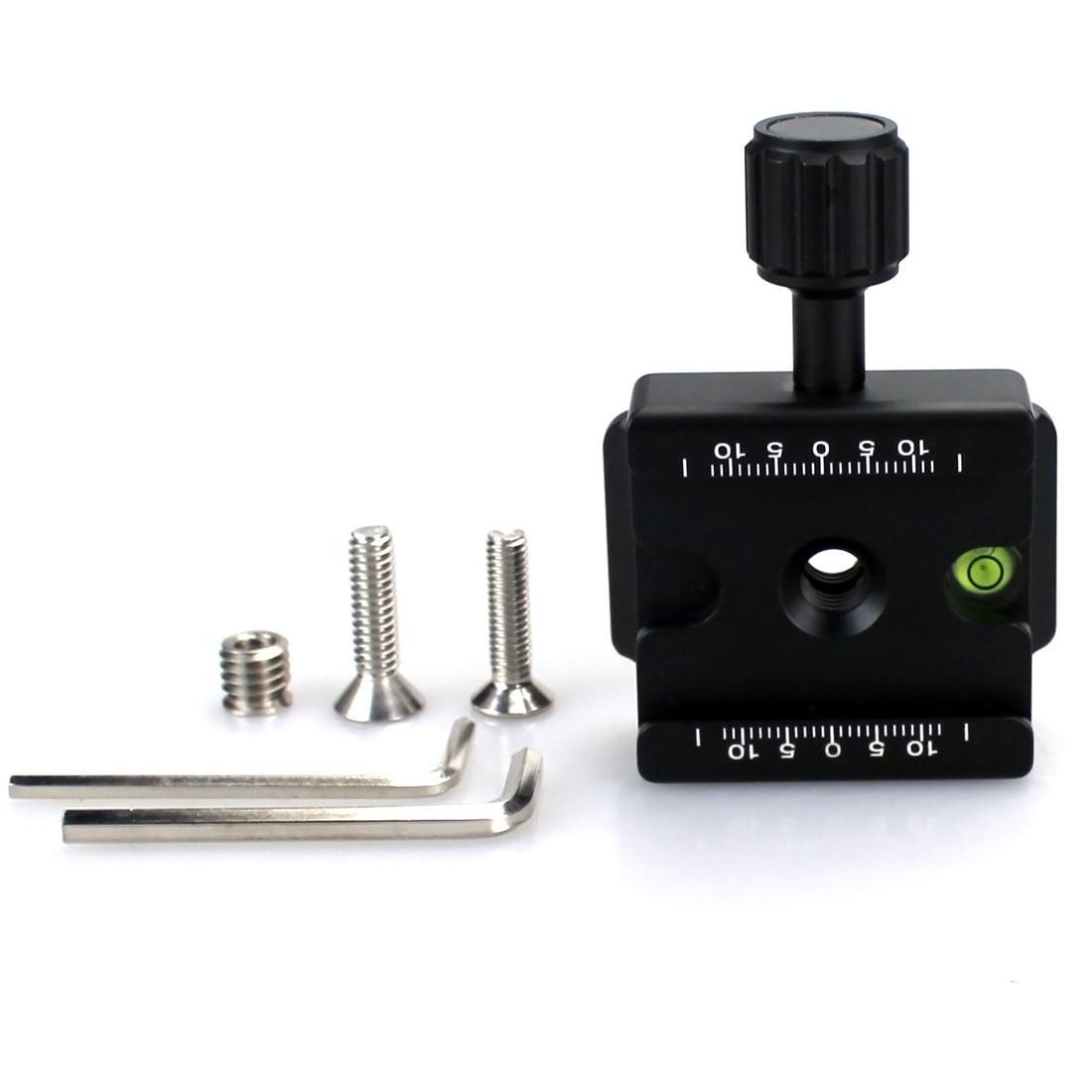 FITTEST FC-RC4 Manfrotto to  Akai Knob Type Quick Release Clamp Adapter Plate Mount (Black)