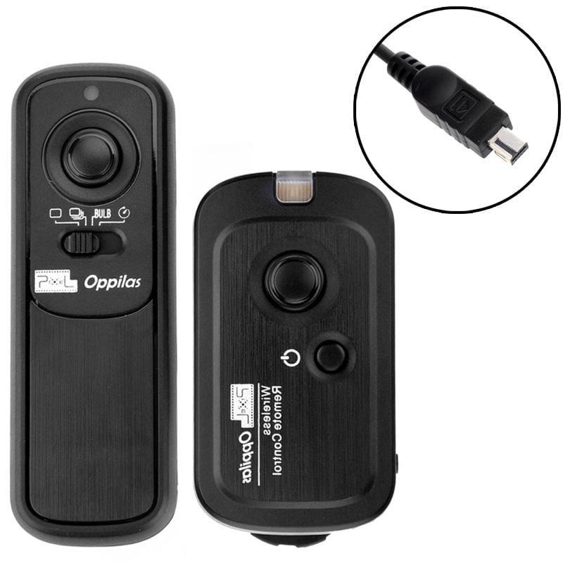 Pixel Oppilas 2.4GHz Wireless Shutter Remote Control for Nikon DSLR D90 / D5000 / D5100 / D3100 / D7000 (Black)
