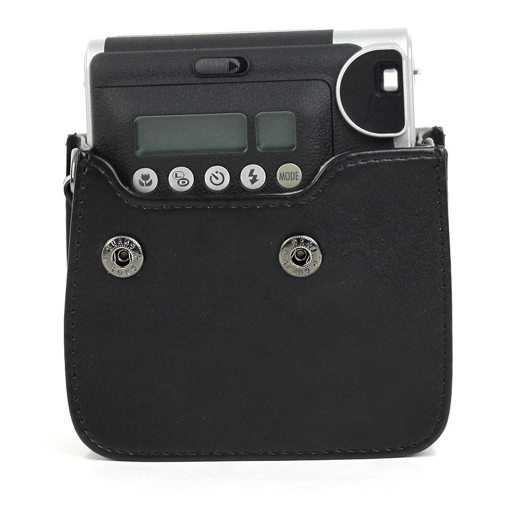 PU Leather Camera Protective bag for FUJIFILM Instax Mini 90 Camera, with Adjustable Shoulder Strap (Brown)