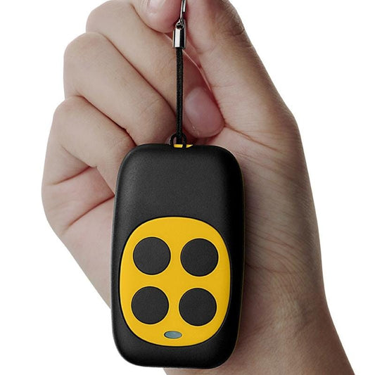 Colorful Four-Key Copying Remote Garage Door Gate Wireless Remote Control 433MHZ Copy Key Cloning Duplicator (Yellow)