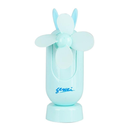 Portable USB Charging Silent Handheld Fan (Blue)