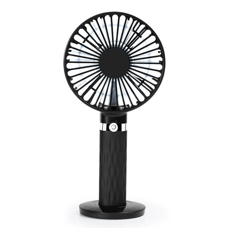 S8 Portable Mute Handheld Desktop Electric Fan, with 3 Speed Control (Pink)