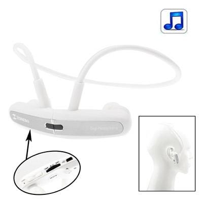 Free Style Motion MP3 Headphone, with Magnet, Built-in 4GB Memory (White)