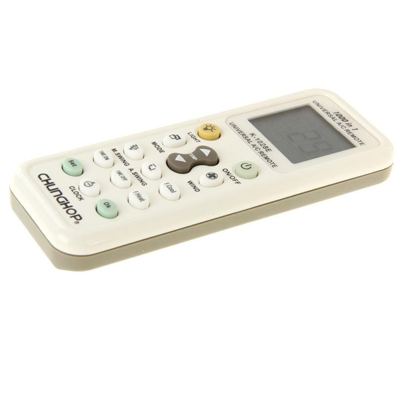 Chunghop K-1028E 1000 in 1 Universal A/C Remote Controller with Flashlight (White)
